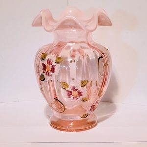 Fenton Hand-painted Vase